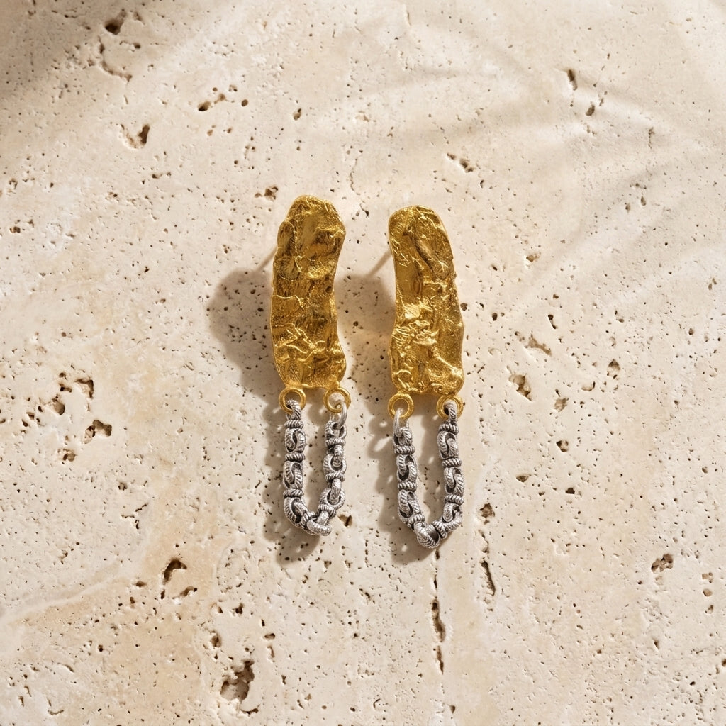 Golden Link Earrings