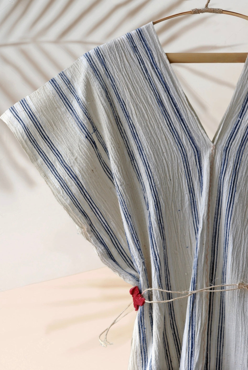 Handwoven Caftan Dress-Blue