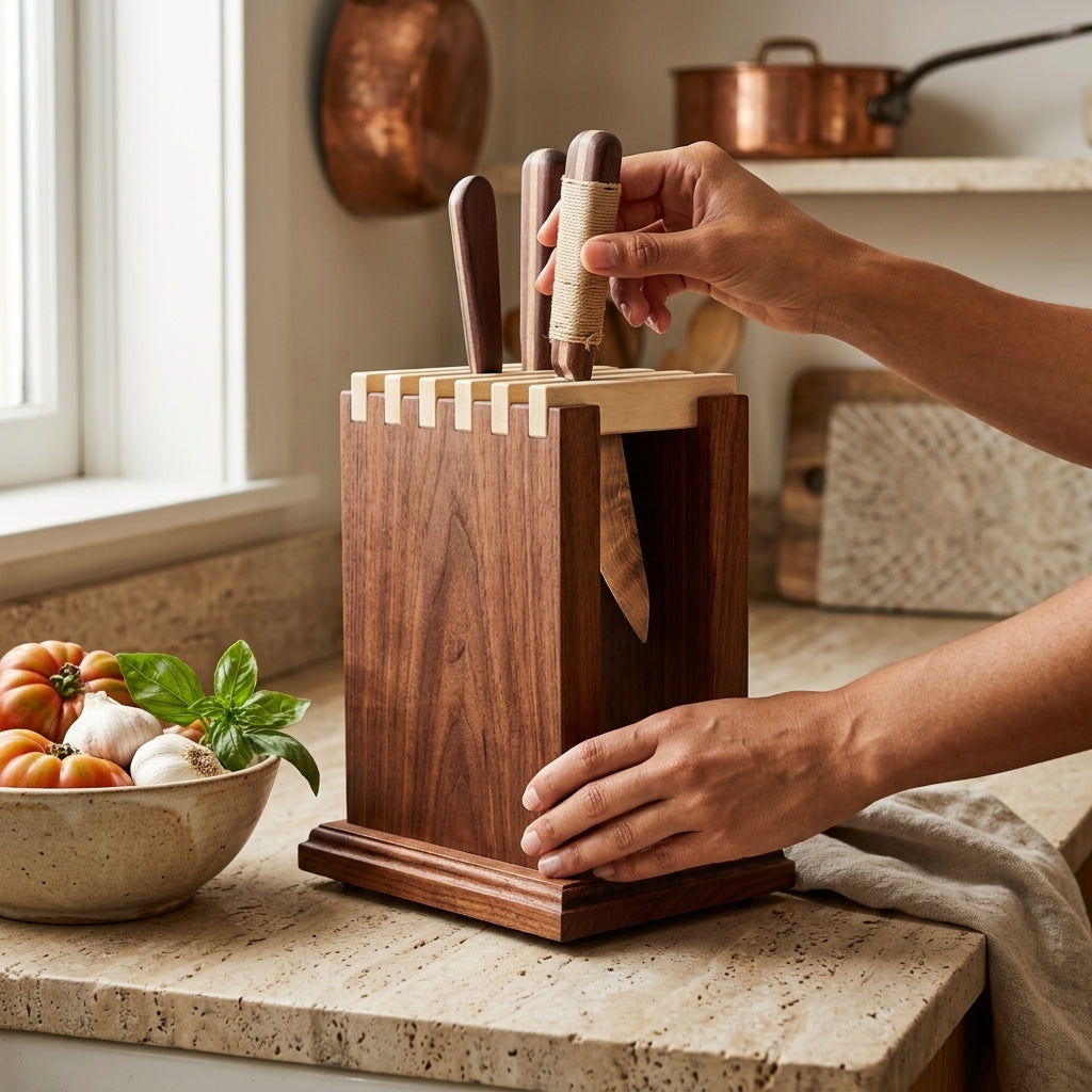 Harvest Grain Knife Block