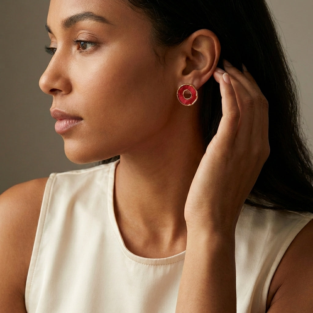 Red Halo Studs