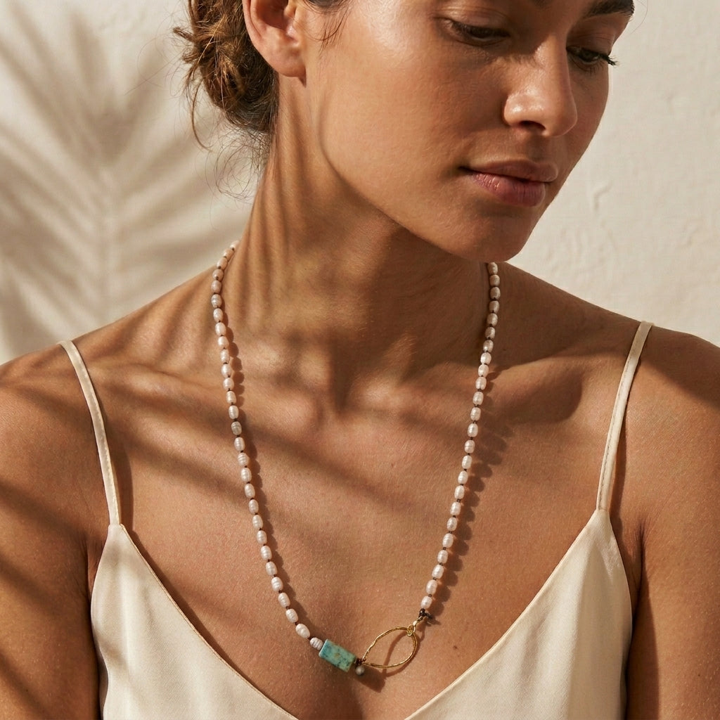 Mediterranean Pearl Necklace