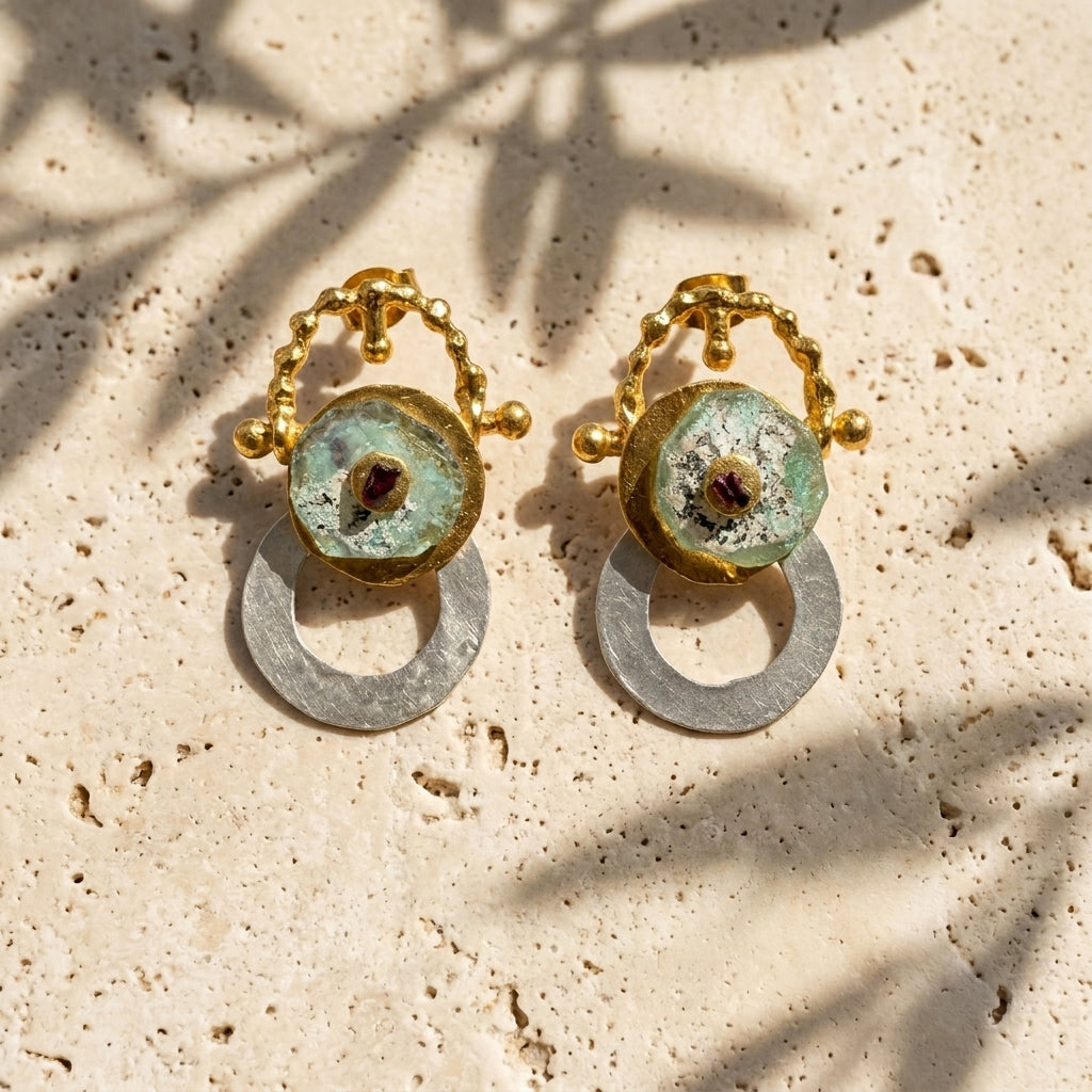 Imperium Roman Glass Earrings
