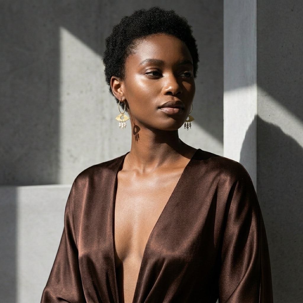 Golden Gaze Hoop Earrings