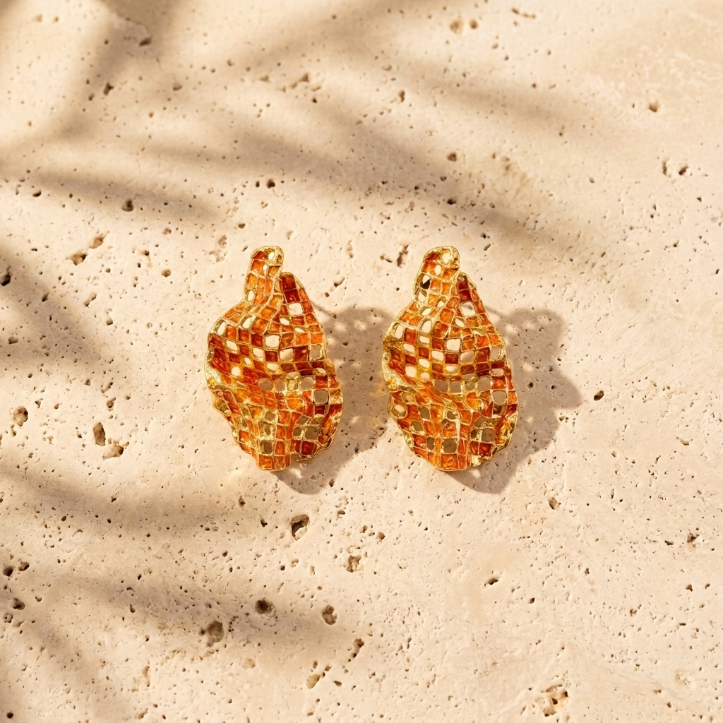 Ember Reef Curve Earrings