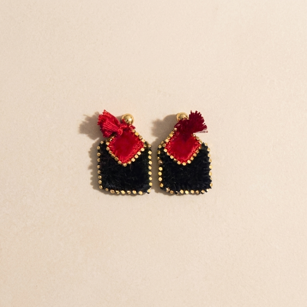 Obsidian Wish Muska Earrings