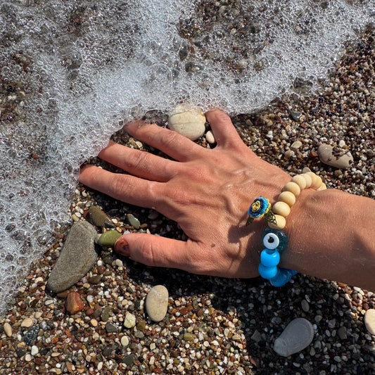 Coastal Crochet Talisman Bracelet