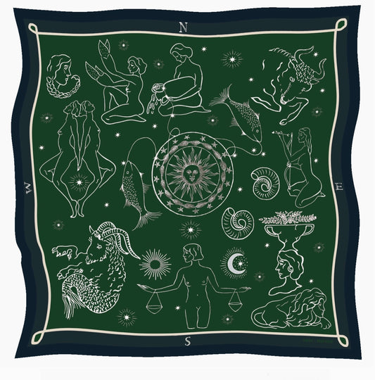 Zodiac Silk Bandana
