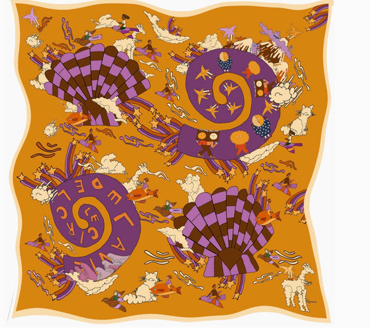 Circle of Life Wool Scarf