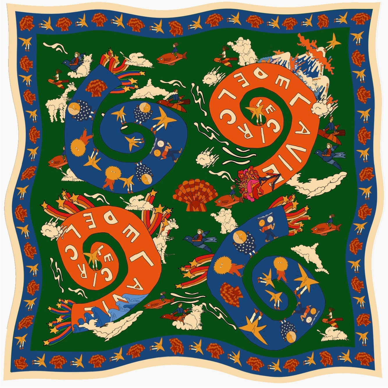 Circle of Life Modal Scarf