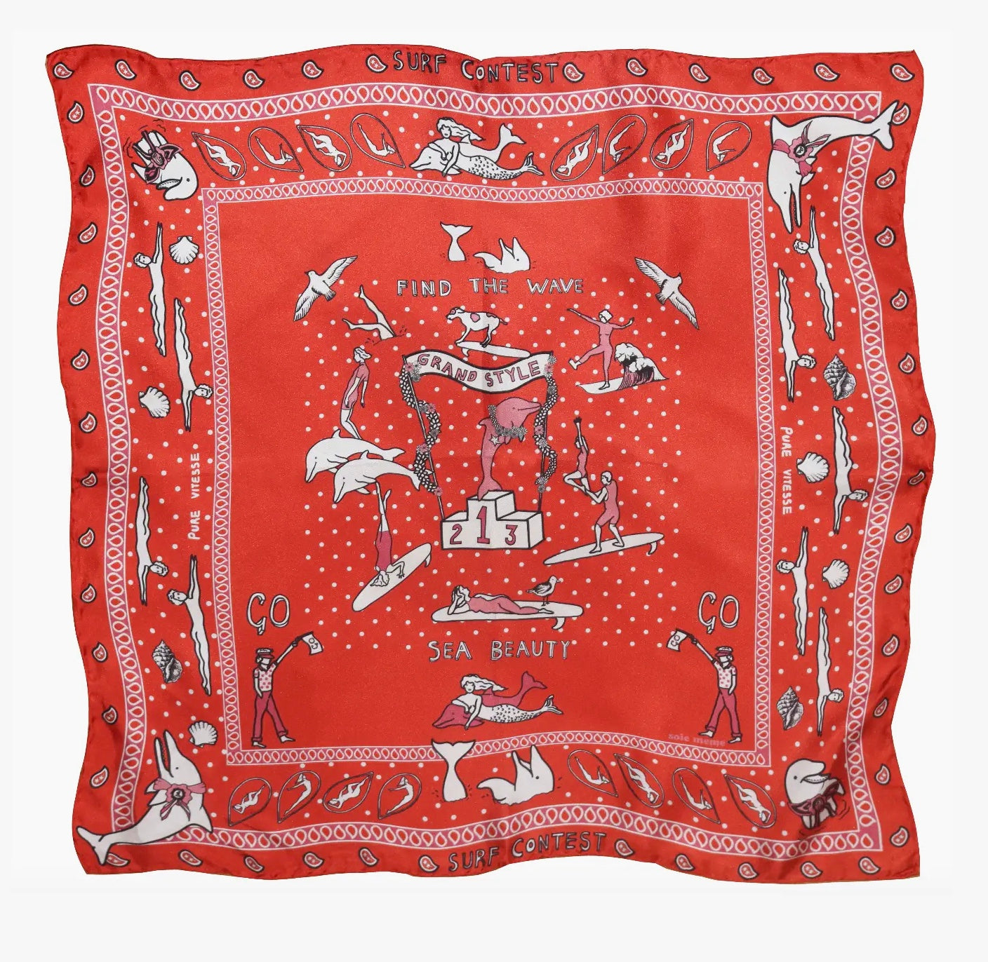 Sea Beauty Silk Bandana