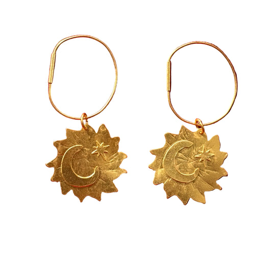 Moon-Star Earrings