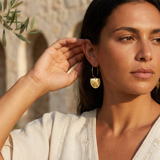 Aries Hoop Earrings