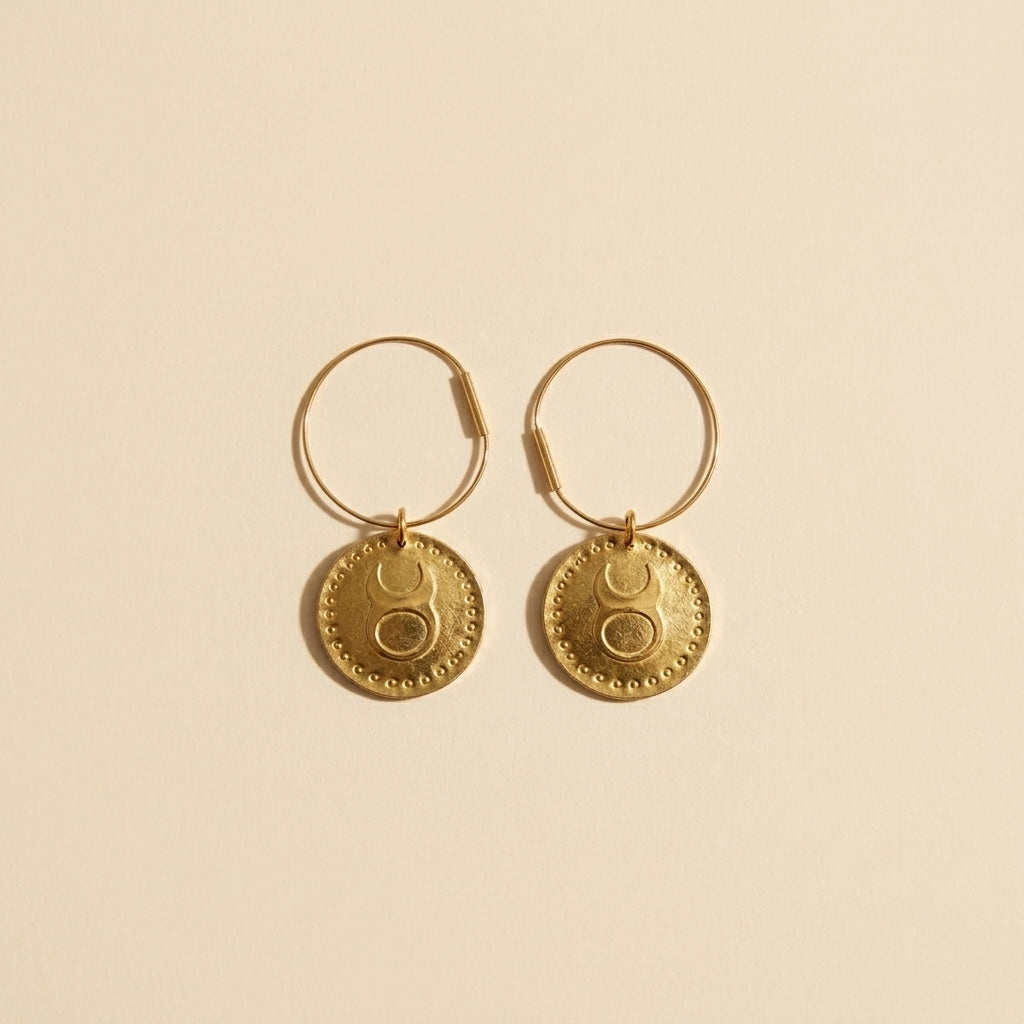 Taurus Hoop Earrings