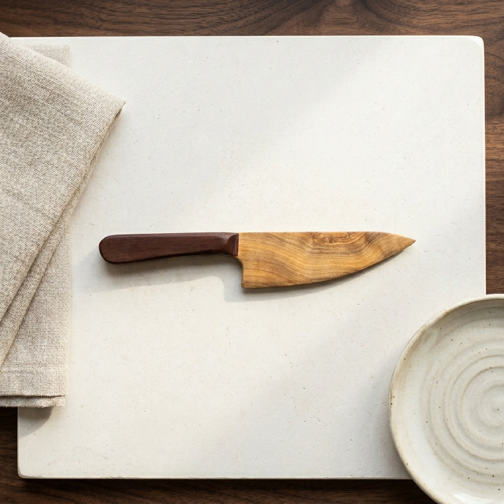 Silver Maple & Mahogany Knife