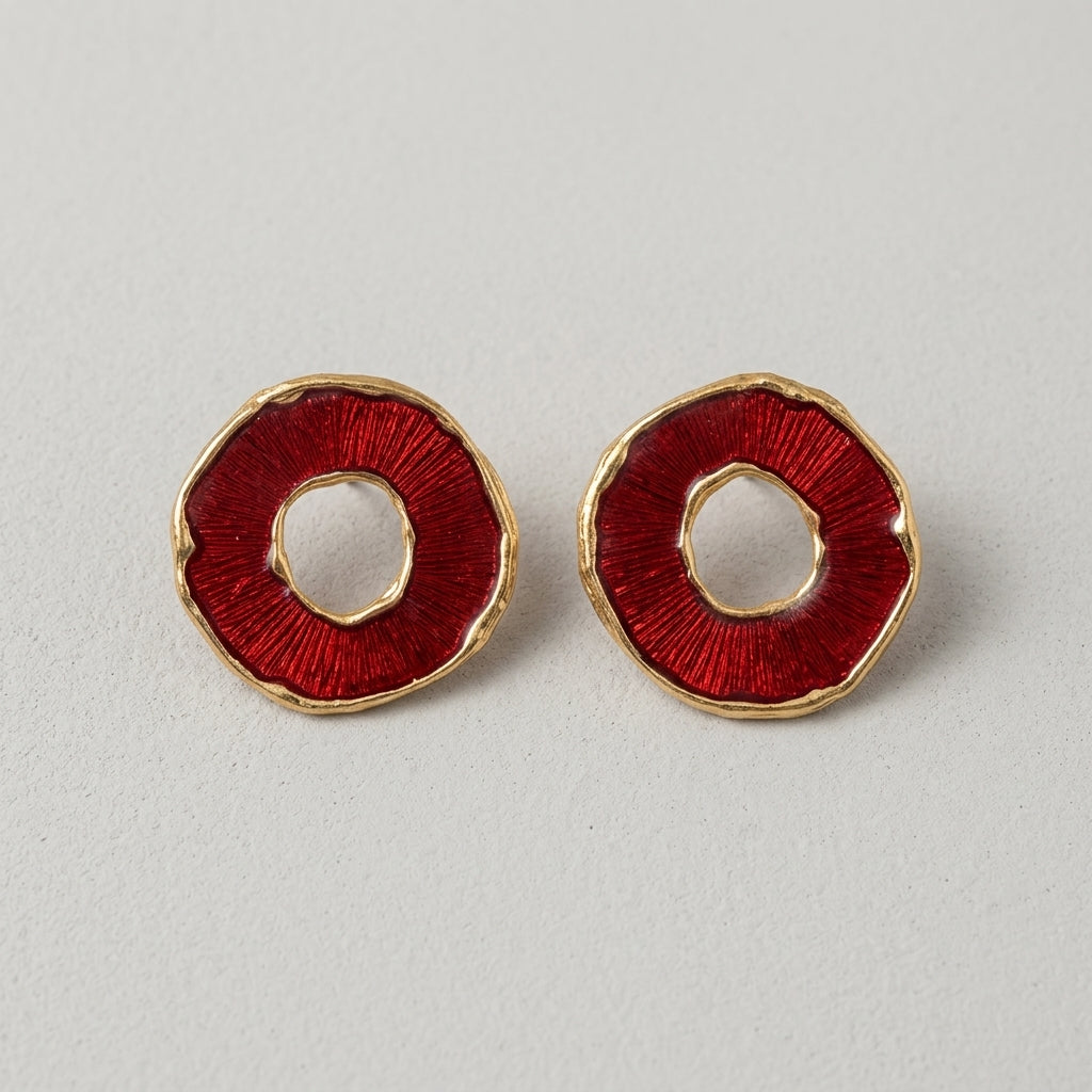 Red Halo Studs