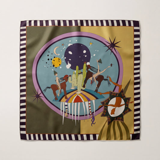 Hide and Seek Silk Scarf