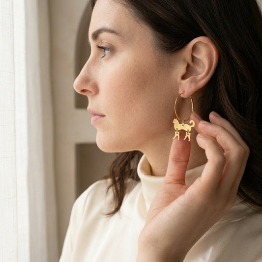 Istanbul Kedi Hoop Earrings