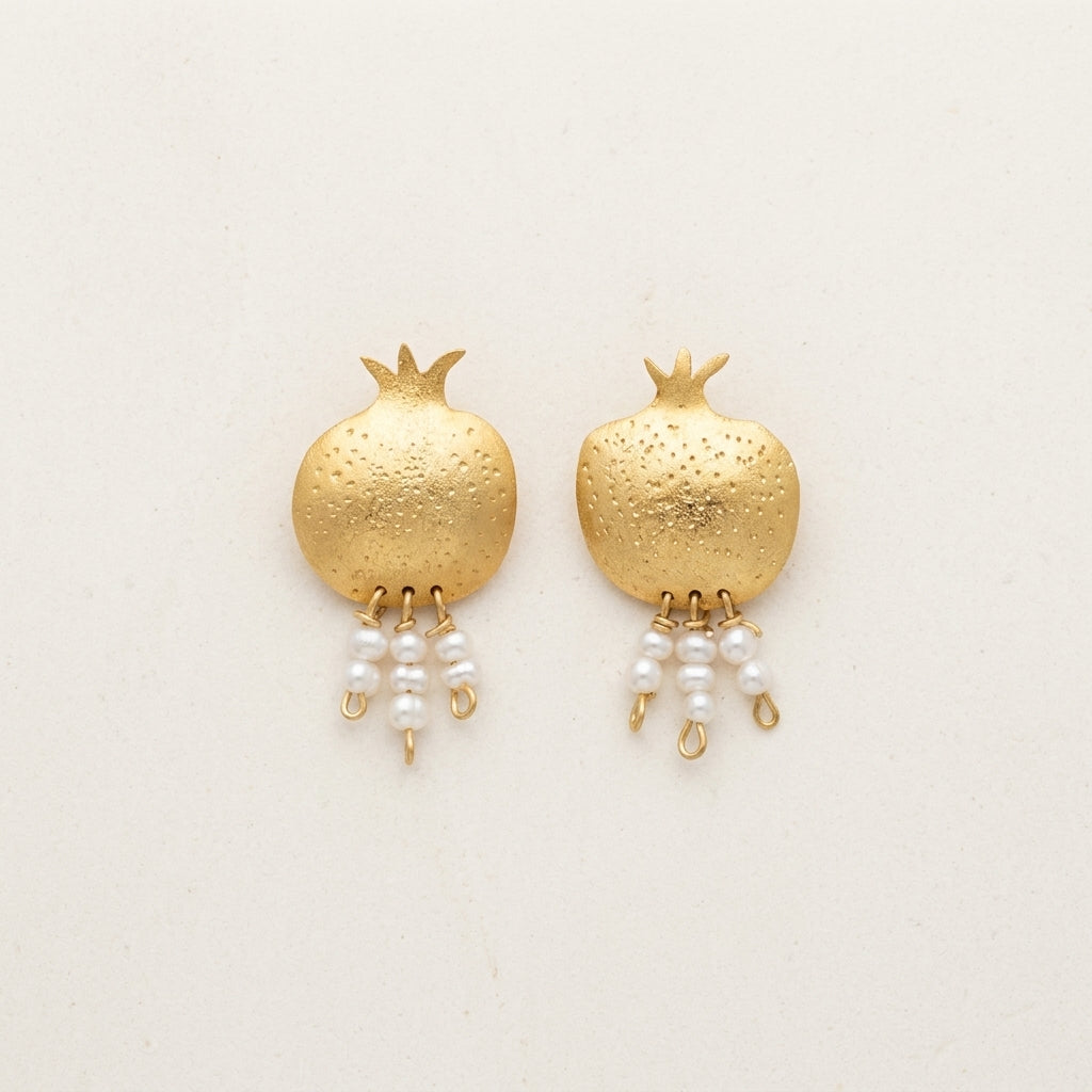 Pomegranate Pearl Earrings