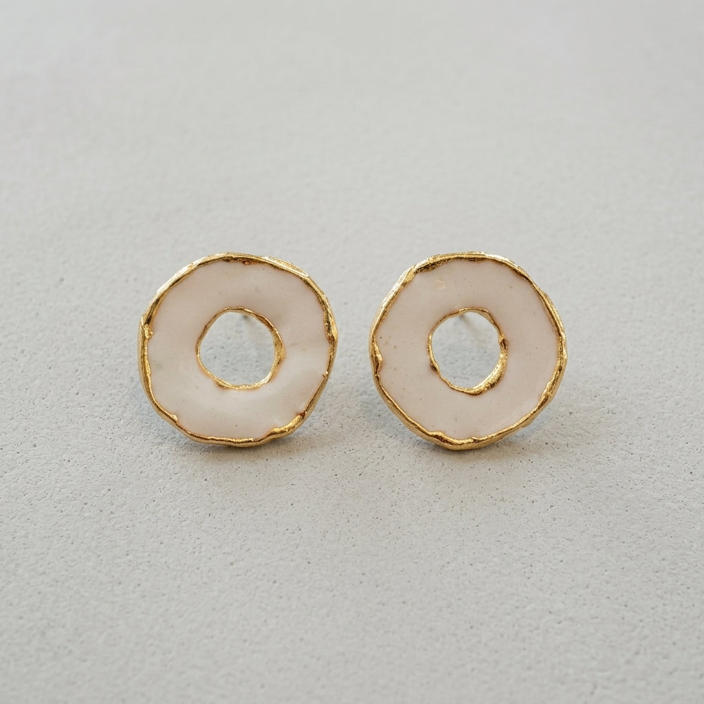 White Halo Studs