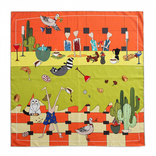 Always Dinner Cotton Scarf