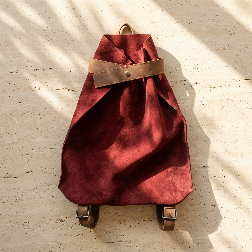 Burgundy Flow Backpack