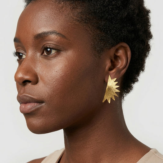 Golden Horn Glow Earrings