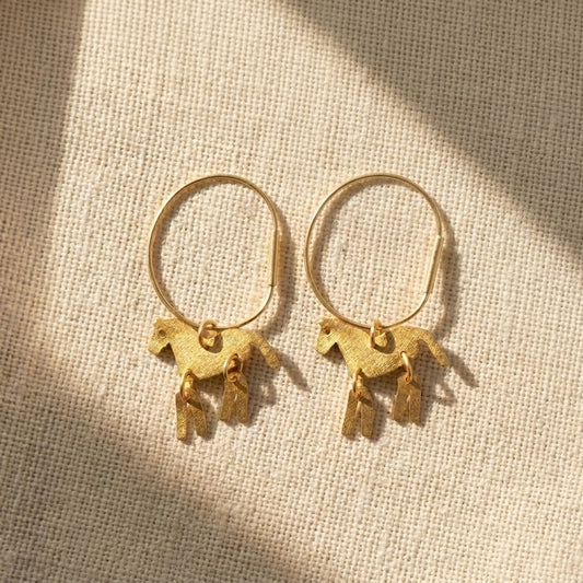 Momentum Horse Earrings