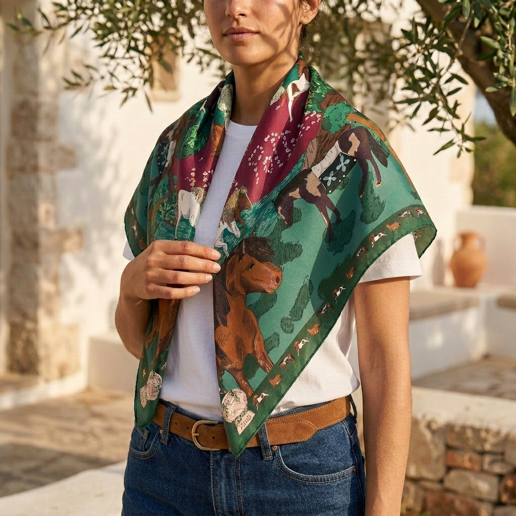 Horse Spirit Silk Scarf