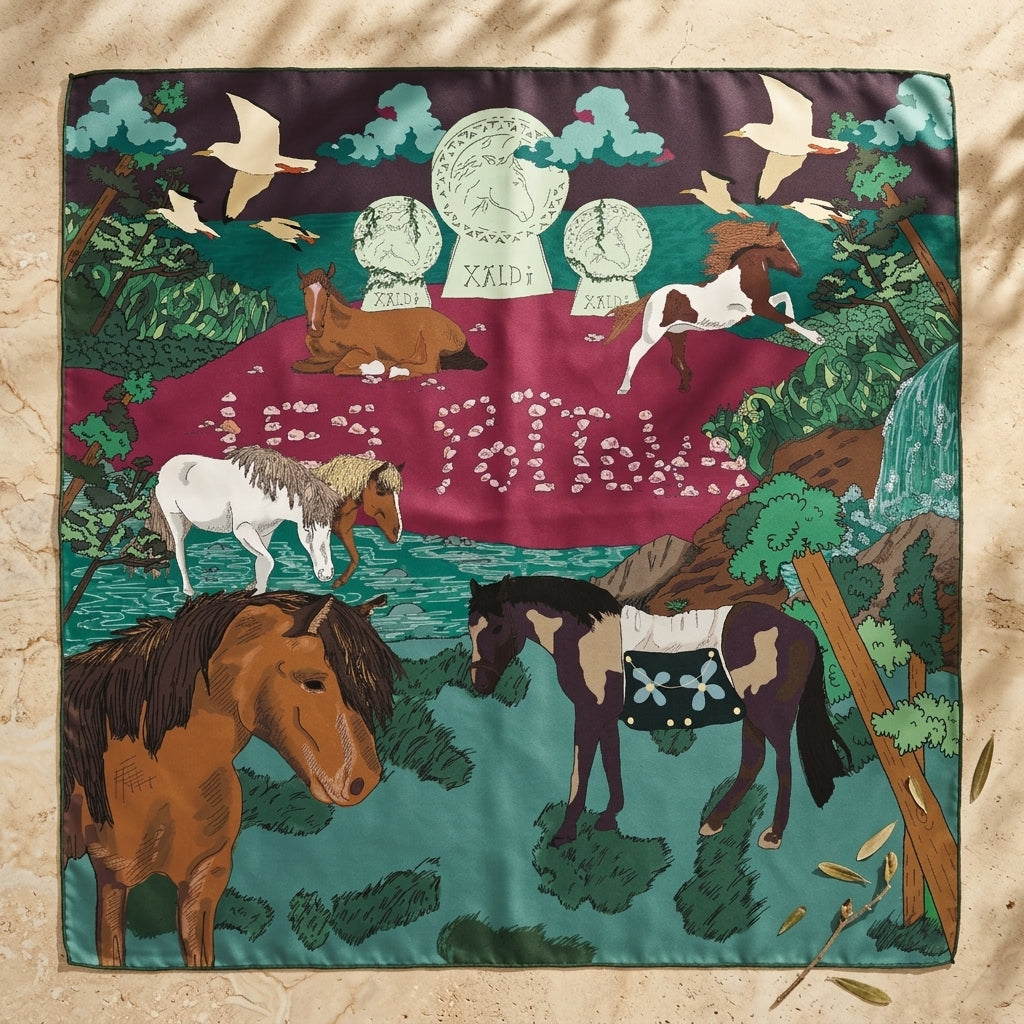 Horse Spirit Silk Scarf