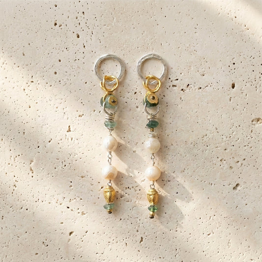 Aegean Pearl Relic Earrings