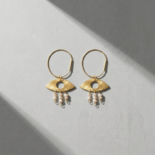 Golden Gaze Hoop Earrings