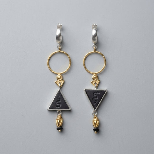 Medusa Shadow Hoop Earrings