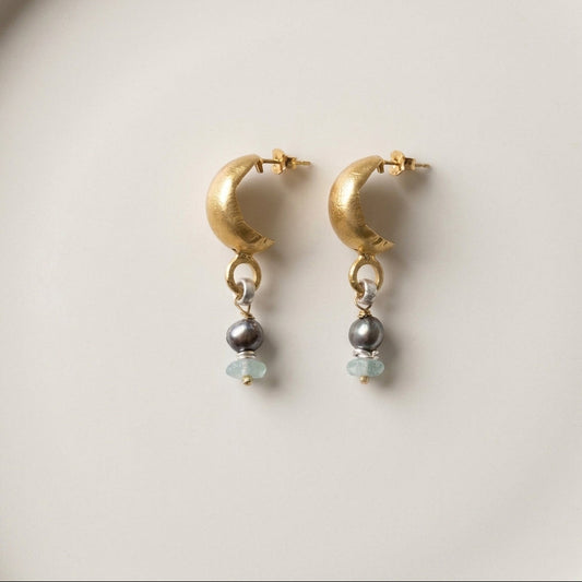 Pearl Tide Drop Earrings