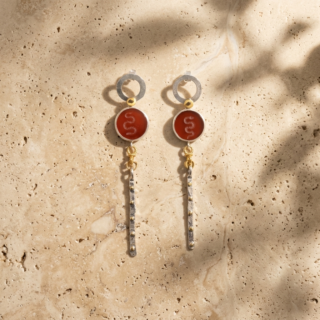 Medusa Ember Earrings