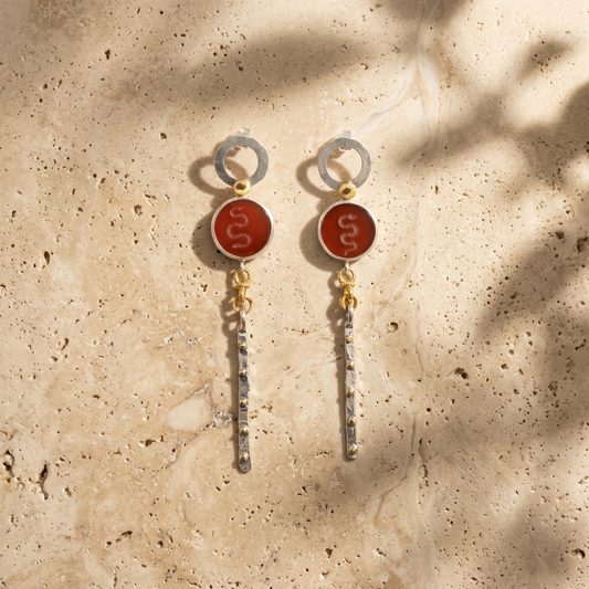 Medusa Ember Earrings