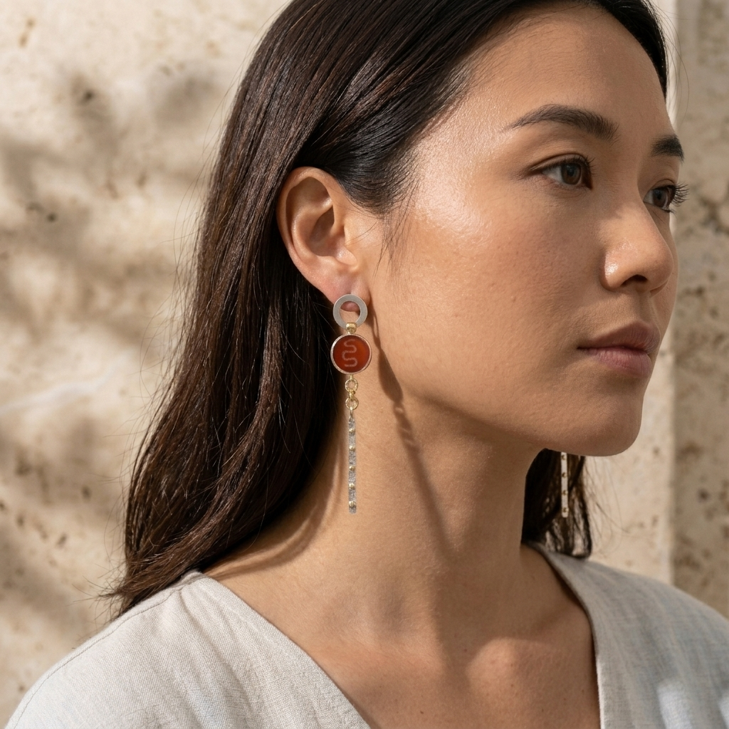Medusa Ember Earrings