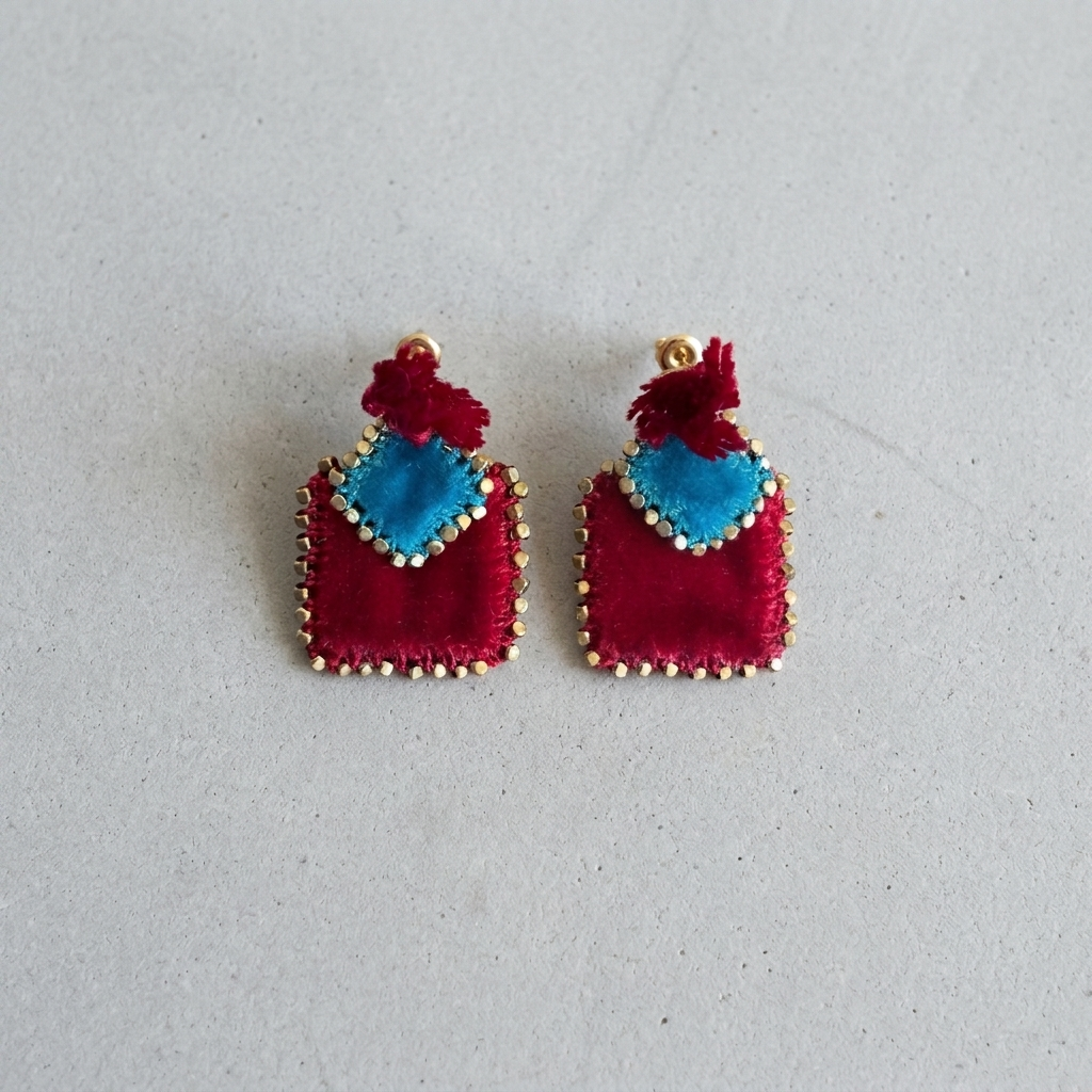 Crimson Wish Muska Earrings