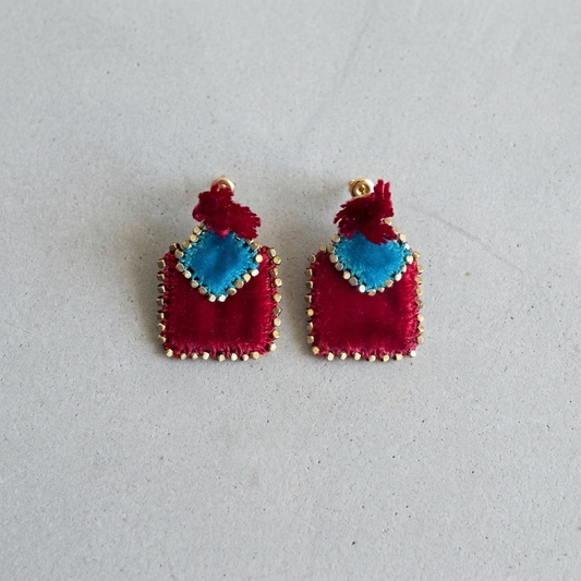 Crimson Wish Muska Earrings