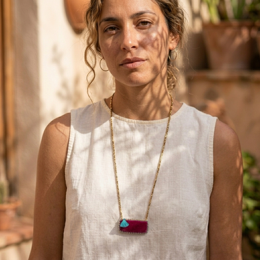 Crimson Tide Muska Necklace