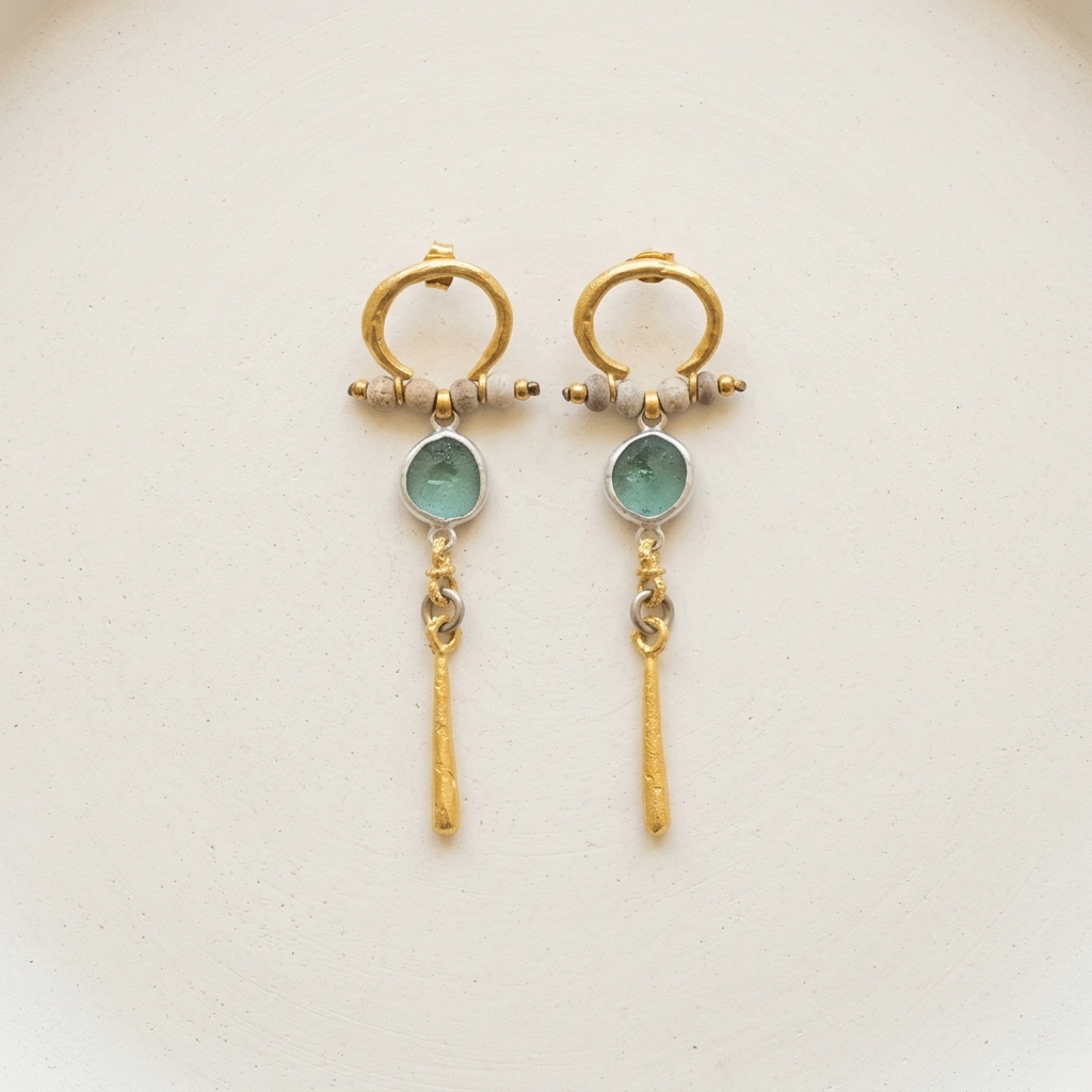 Byzantine Istanbul Arc Earrings