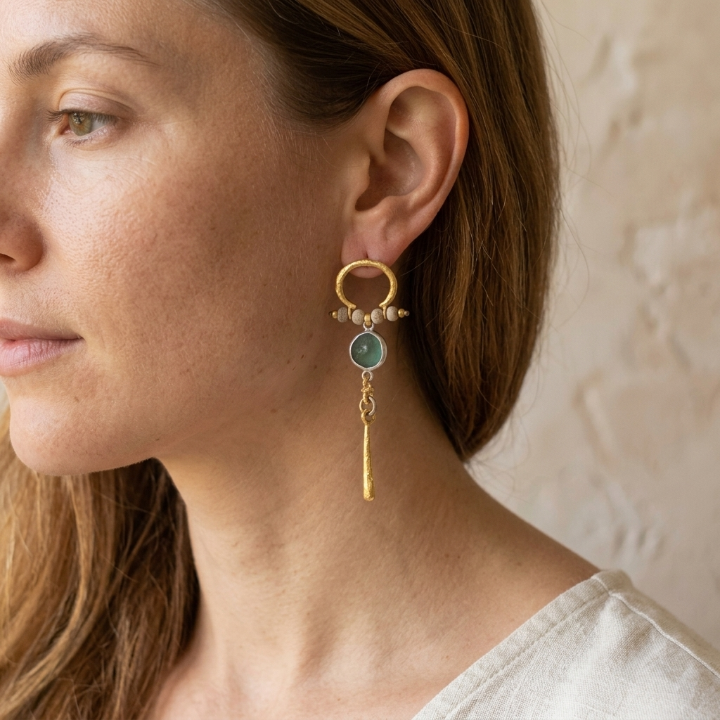 Byzantine Istanbul Arc Earrings